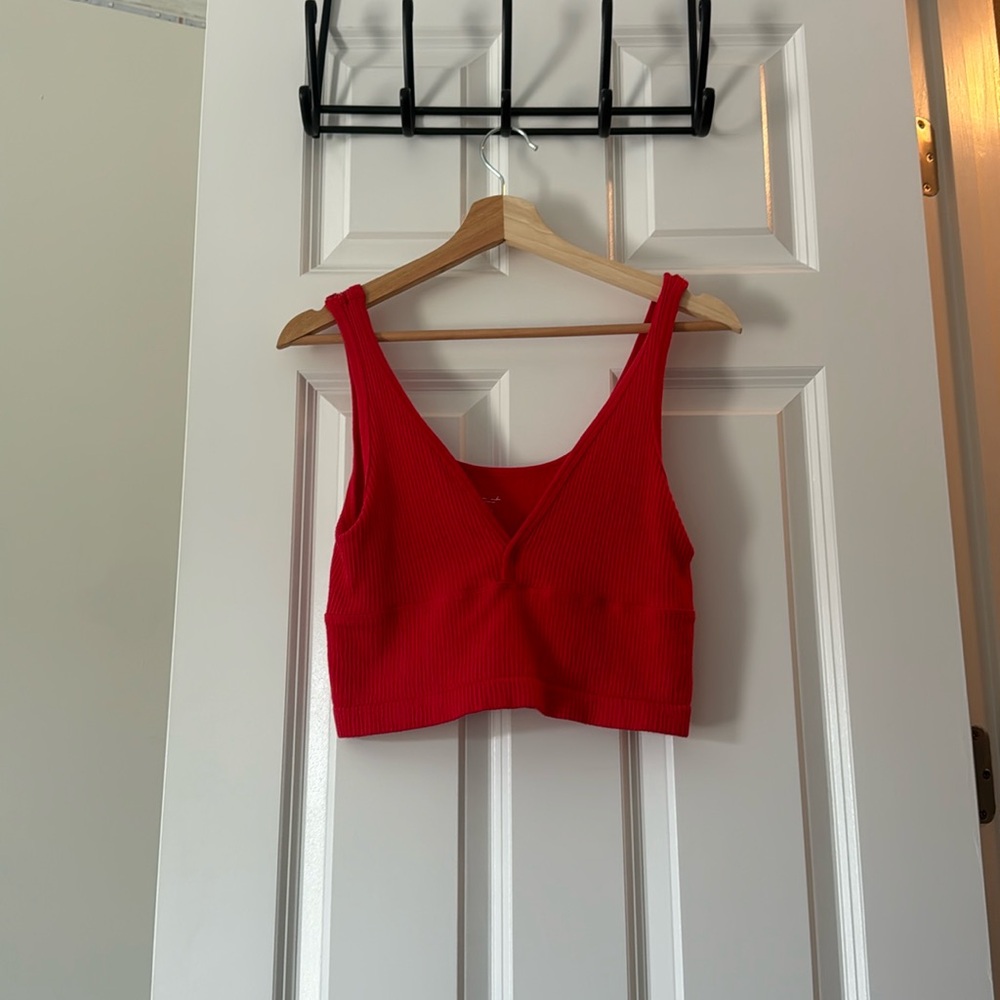 Red tank top